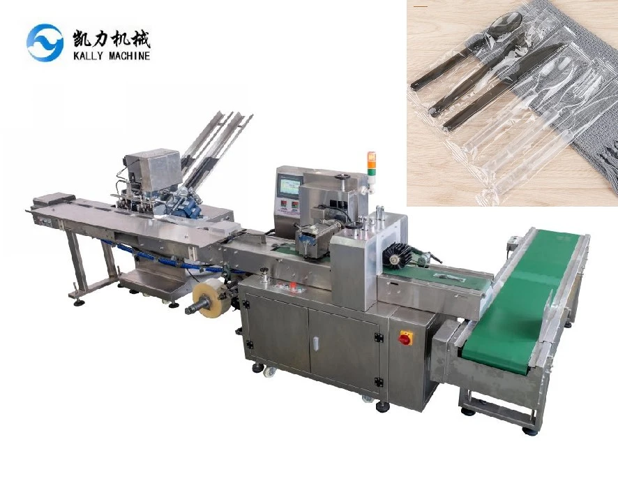 Zweispurige Besteckverpackungsmaschine